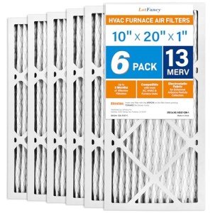 LotFancy 10x20x1 MERV 13 Air Filters (6-Pack)