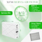 X8795 Furnace Air Filter Replacement, MERV 16