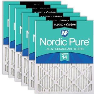 Nordic Pure 18x18x1 Pleated Air Filters 6 Pack