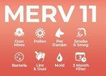 16-3/8" x 21-1/2" MERV 11 Pleated AC Filters 6-Pack