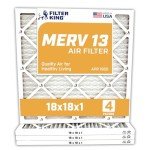 18x18 MERV 13 Pleated Air Filter 4-Pack
