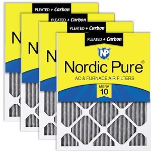 Nordic Pure 20x22x1 MERV 10 Air Filters - 4 Pack