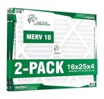 16x25x4 MERV 10 Pleated Air Filters 2-Pack