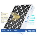 Nordic Pure 16x25x4 Pleated Air Filters with Carbon
