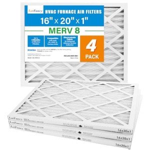 LotFancy 16x20x1 MERV 8 Air Filter 4-Pack