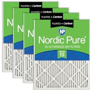 Nordic Pure MERV 13 Plus Carbon Air Filters 4 Pack
