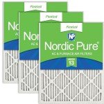 Nordic Pure MERV 13 Pleated Air Filters 3-Pack