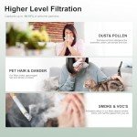 Jusfoouo Breeze Air Purifier Filter Replacement, 2 Pack