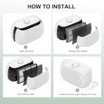 Jusfoouo Breeze Air Purifier Filter Replacement, 2 Pack