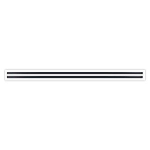 48" Double Slot Linear Diffuser - White AC Vent