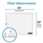 Washable 20x25x1 Air Filter for AC & Furnace