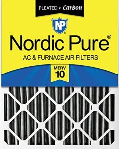 Nordic Pure MERV 10 Carbon Air Filter 16x25x4