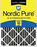 Nordic Pure MERV 10 Carbon Air Filter 16x25x4