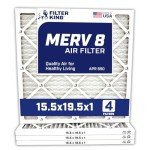 15.5x19.5x1 MERV 8 Air Filter 4-Pack