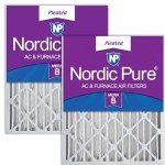 Nordic Pure 16x20x4 Pleated MERV 8 Filters 2-Pack