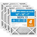 LotFancy MERV 13 Air Filters for Pets (4-Pack)