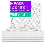12x18 Pleated MERV 13 Air Filter Pack