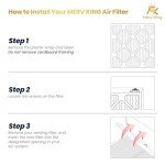 MervKing Pleated Air Filter 24x30x1 - 4-Pack