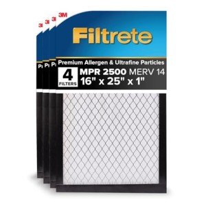 Filtrete MERV 14 Air Filter 16x25x1, 4-Pack