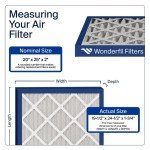 20x25x2 MERV 8 HVAC Filters (4 Pack)