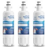 3-Pack Water Filter Compatible with LG & Kenmore