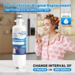3-Pack Water Filter Compatible with LG & Kenmore