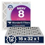 16x32x1 MERV 8 Air Filter Pack (12)
