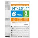 LotFancy 14x25x1 MERV 8 Air Filter 6-Pack