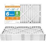 LotFancy 14x25x1 MERV 8 Air Filter 6-Pack