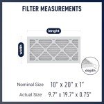 10x20x1 MERV 8 Air Filters - 6-Pack