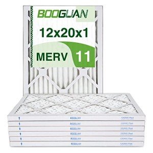 BOOGUAN 12x20x1 MERV 11 Pleated Air Filters