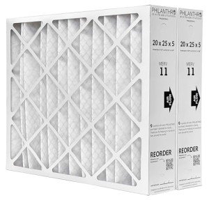 Philanthro 20x25x5 MERV 11 Air Filters (2-Pack)