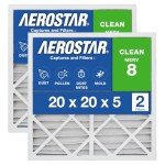 Aerostar 20x20x5 MERV 8 Air Filter 2 Pack