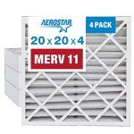 Aerostar MERV 11 Pleated Air Filters, 2 Pack