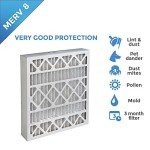 16x25x4 Extended Surface Air Filters - MERV 8