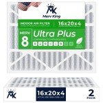 MervKing MERV 8 Air Filter 16x20x4 - 2-Pack