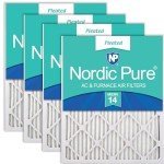 Nordic Pure MERV 14 Pleated Air Filters 4 Pack
