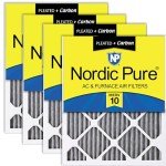 Nordic Pure 12x20x1 MERV 10 Air Filters 4 Pack