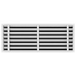 Modern White Aluminum AC Vent Cover, 36x14