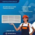 Aluminum Return Grille for 36" x 14" Duct