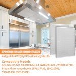 WZKO Aluminum Range Hood Grease Filters - 2 Pack