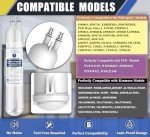 4-Pack Refrigerator Water Filter Replacement Compatible 4396841