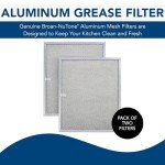 Broan-NuTone QS1 Series Kitchen Grease Filters, 2-Pack