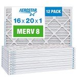 Aerostar 16x20x1 MERV 8 Pleated Air Filters