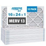 Aerostar MERV 13 Pleated Air Filters 12 Pack