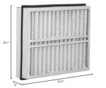Aerostar MERV 8 Pleated HVAC Filters - 2 Pack