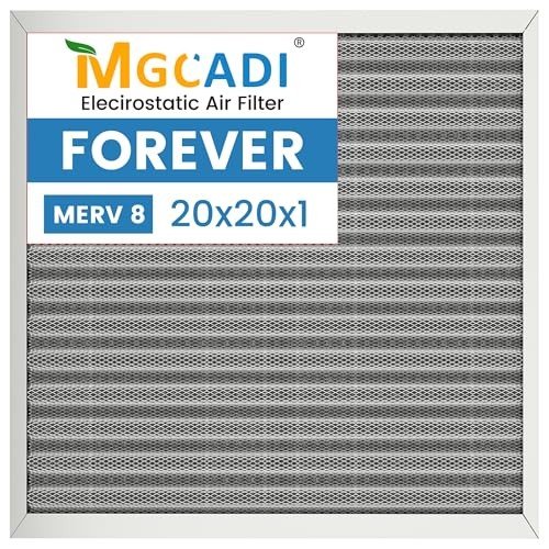 Washable 20x20x1 HVAC Air Filter - MERV 8