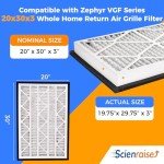 20x30x3 MERV 13 Air Filters, 2-Pack