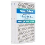 AmazEden 16x25x1 MERV 8 Air Filter 4-Pack