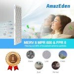 AmazEden 16x25x1 MERV 8 Air Filter 4-Pack